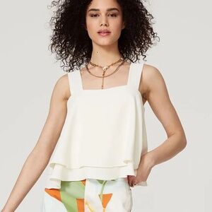 Off White Flowy Top